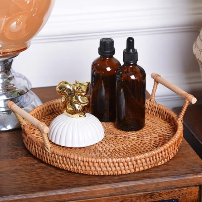 GP23 Geflochtenes süßes Gemüse Obst Snack Aufbewahrungsfach Korb, Größe: L. – Bild 5