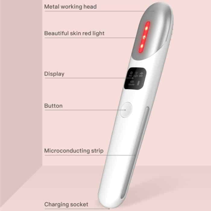 YJK019 Mikroelektrisches Massagegerät für schwarze Augenfalten und Augenschönheit, YJK019(Pink), YJK019(White) – Bild 2
