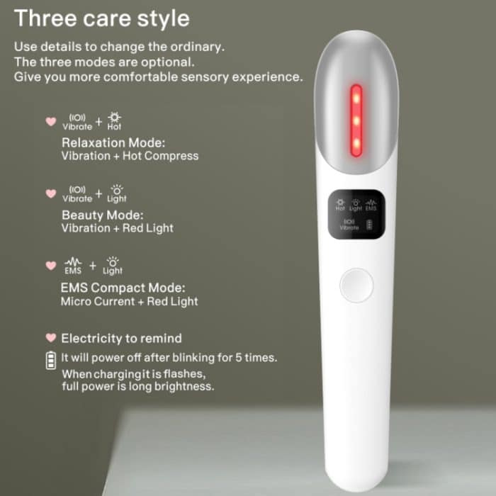 YJK019 Mikroelektrisches Massagegerät für schwarze Augenfalten und Augenschönheit, YJK019(Pink), YJK019(White) – Bild 7