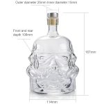 Glasflasche Weintopf Dekanter Transparent Kristall Wodka Flagon Geschenk, Kapazität: 650ml – Bild 3