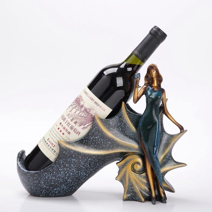 Blonde Form, kreatives Rotweinregal, Abflussregal, Flaschenhalter, Ornament, Kunstharz, Heimdekoration – Bild 2