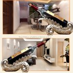 Blattform Kreative Rotweinregal-Abflussregal Flaschenhalter Ornament Resin Home Decoration – Bild 9