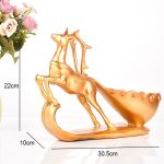 Kreative Sika Deer Form Wein Regal Abfluss Rack Flaschenhalter Wohnzimmer Ornamente Geschenk – Bild 3