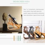 Kreative Sika Deer Form Wein Regal Abfluss Rack Flaschenhalter Wohnzimmer Ornamente Geschenk – Bild 4