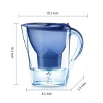 3,5 l Aktivkohlefilter, Wasserkocher, Wasserfilter mit Filterkartusche, 3.5L (Dark Blue), 3.5L(White) – Bild 2