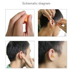 Zehn Paare ungiftig Orange Soft Memory Foam Material Ohrstöpsel zum Schlafen (Orange) – Bild 6