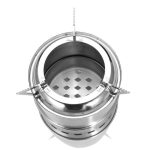 Outdoor Camping Mini Edelstahl Holzofen Vollalkohol Herd für Picknick Heizung – Bild 3