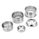 Outdoor Camping Mini Edelstahl Holzofen Vollalkohol Herd für Picknick Heizung – Bild 4