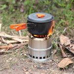 Outdoor Camping Mini Edelstahl Holzofen Vollalkohol Herd für Picknick Heizung – Bild 9