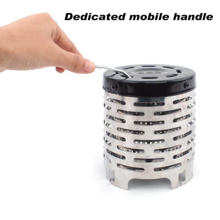 Outdoor Camping Edelstahl Heizung Abdeckung Mini Zelt Infrarot Heizung Herd Abdeckung – Bild 6
