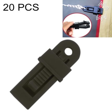 20 Stück Outdoor-Zelt-Markisen, winddichter Befestigungsclip, multifunktionale Windseil-Schnalle