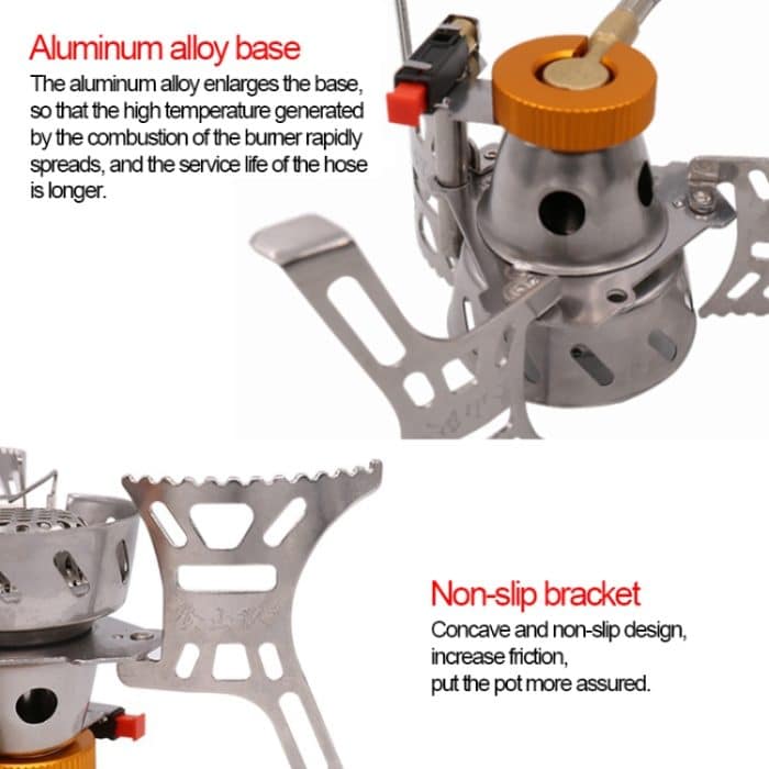 Tragbare Outdoor Split Typ 3700W Rucksack Anti-Blast Herd Kochutensilien – Bild 6