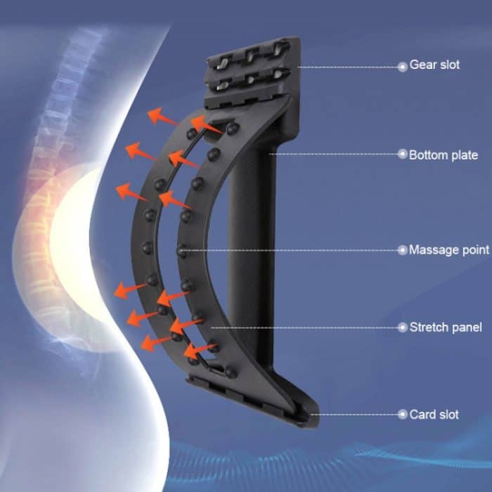 Lumbal Traction Stretching Gerät Haltungskorrektor Taille Unterstützung Wirbelsäulenschmerzen Linderung Rückenmassage Trage – Bild 6