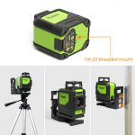901CG H360 Grad / V130 Grad Laser-Nivelliergerät für Wände und Böden, 5 Linien, grüner Strahl, IP54, wasser- und staubdicht – Bild 4