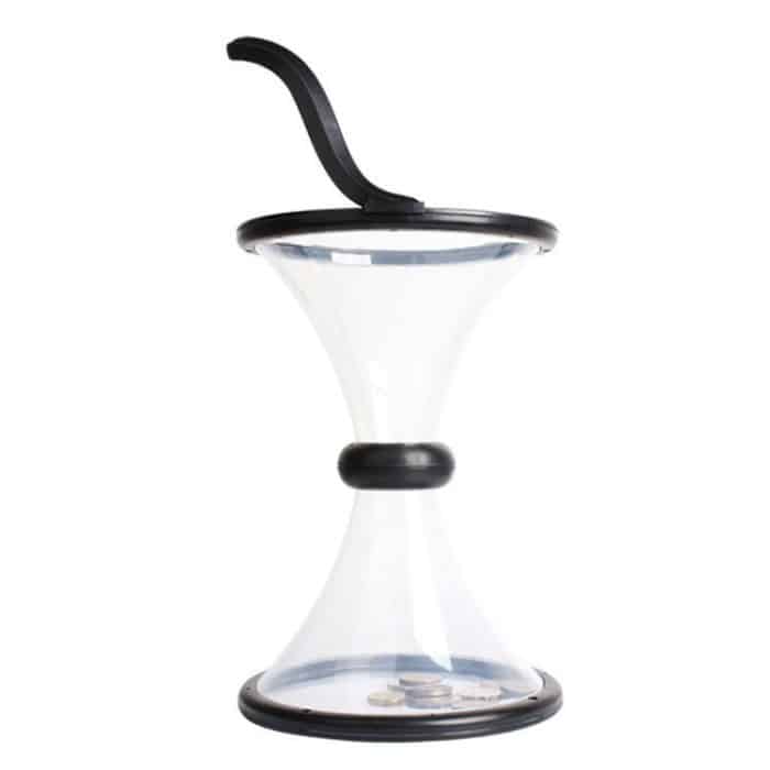 Vortex Bank Dekompression Transparenter Trichter Schwerkraft Rotierende Münzaufbewahrungsbox – Bild 2