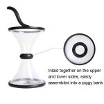 Vortex Bank Dekompression Transparenter Trichter Schwerkraft Rotierende Münzaufbewahrungsbox – Bild 3