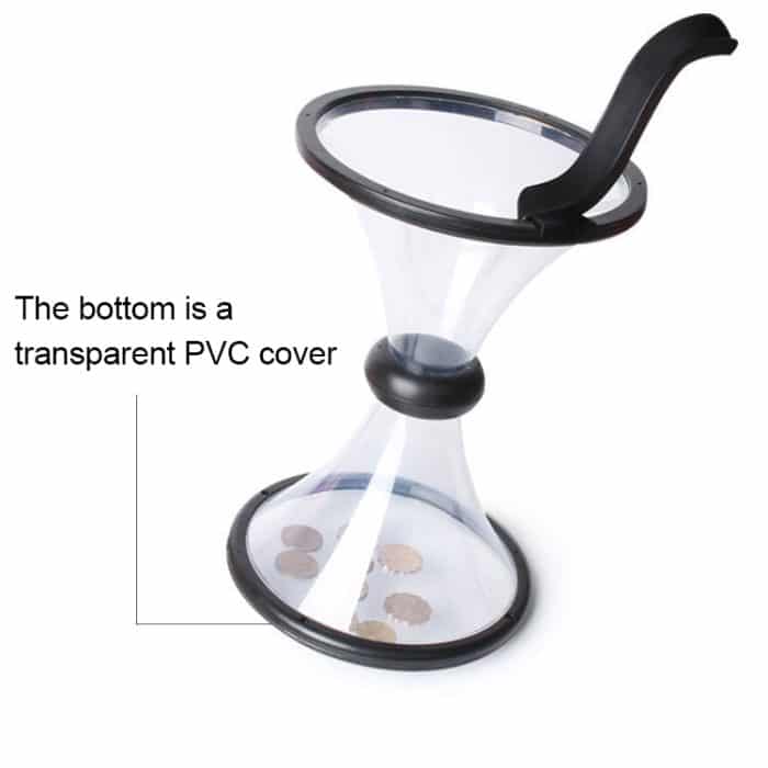 Vortex Bank Dekompression Transparenter Trichter Schwerkraft Rotierende Münzaufbewahrungsbox – Bild 4