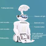 Multifunktionsroboter Sparschwein Schreibtisch Lampe Code Sparbüchse für Kinder – Bild 8