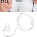 5 PCS Haushalts-Einweg-Doppelloch-Sauerstoffrohr für die Nase Sauerstoffzufuhrschlauch für die Nase, Länge: 6 m