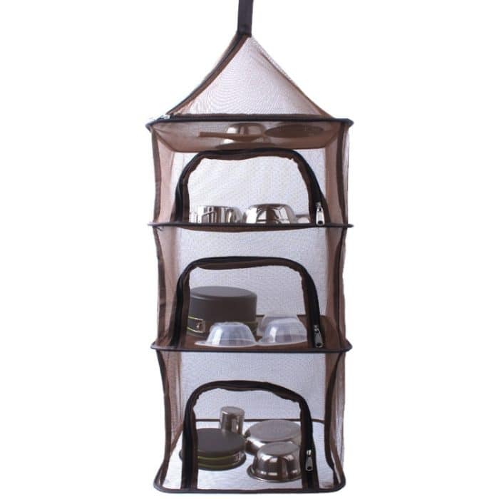 Multifunktions-faltbare vierschichtige Outdoor-Camping-Mesh-Trocknungsregal, Trocknernetz – Bild 1