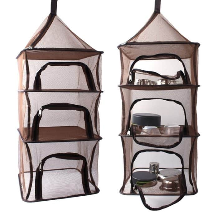 Multifunktions-faltbare vierschichtige Outdoor-Camping-Mesh-Trocknungsregal, Trocknernetz – Bild 2