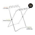 Outdoor Camping Edelstahl Faltbare Müllsäcke Kleiderbügel, Größe: 58 * 32 cm – Bild 2