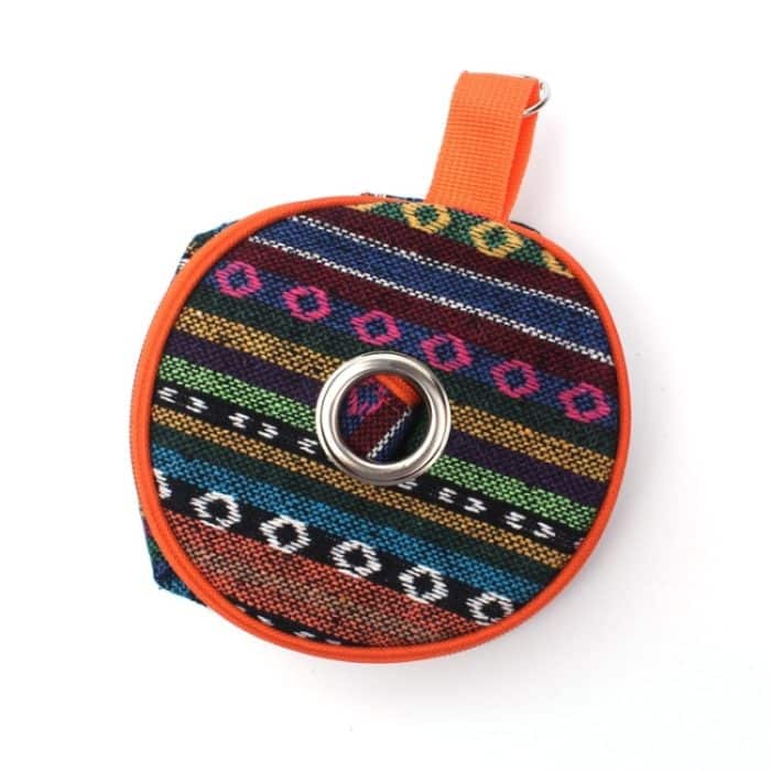 Outdoor Camping Faltbare Stoff-Aufbewahrungstasche aus Stoff im ethnischen Stil, Größe: 14,5 * 13 cm – Bild 4