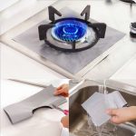 4 PCS Gasofenoberfläche Ultradünnes Fasermaterial Herdschutz-Reinigungspad, Größe: 27 * 27 cm (Silber) – Bild 7