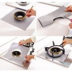 4 PCS Gasofenoberfläche Ultradünnes Fasermaterial Verdicktes Kochfeld Schutzreinigungspad, Größe: 27 * 27 cm (Schwarz) – Bild 6