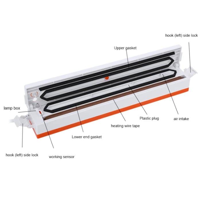 Siegelfolie, Rollfolie, PP-Material, transparenter Siegelfolienbecher, Vacuum Sealing Machine, EU Plug, US Plug – Bild 3