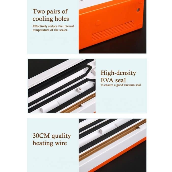 Siegelfolie, Rollfolie, PP-Material, transparenter Siegelfolienbecher, Vacuum Sealing Machine, EU Plug, US Plug – Bild 6