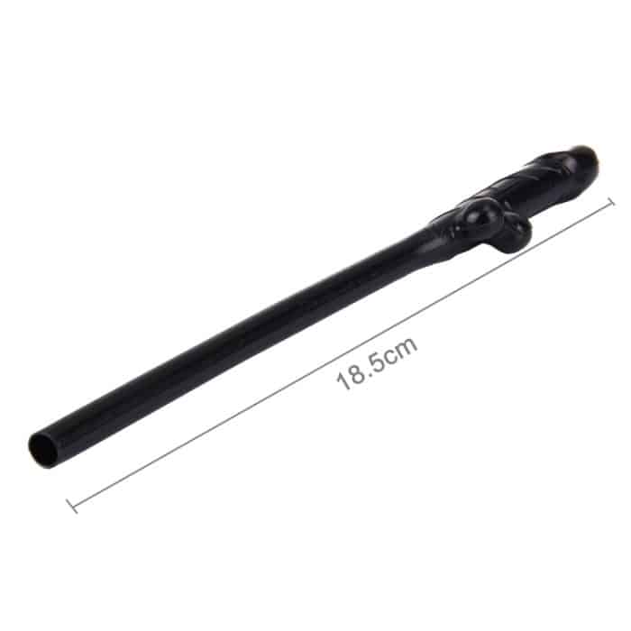 10 Stück Dicky Trinkhalme, Länge: ca. 19 cm, Dicky Sipping Straw(Black) – Bild 4