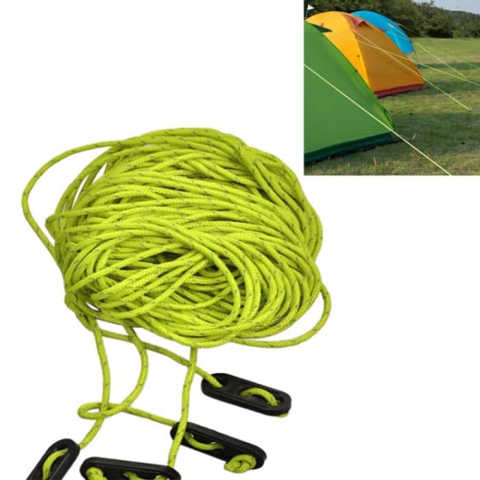 Naturehike NH15A001-G Outdoor Camping 4*4 Zelt Markise Reflektierende Seilläufer Abspannschnur Paracord, zufällige Farblieferung, Tent Reflective Rope Green, Tent Reflective Rope Red – Bild 1