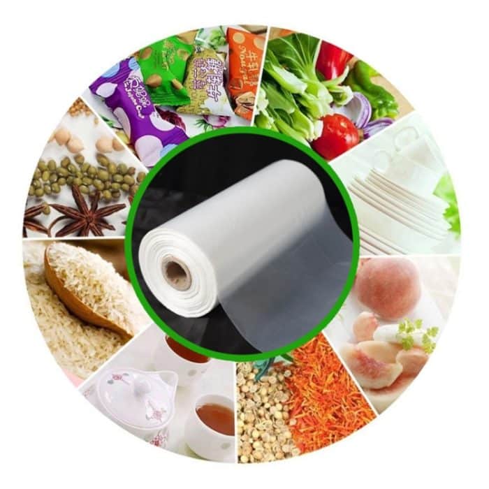 Roll Food Aufbewahrungsbeutel Food Saver Bag für die Küche Lebensmittel frisch aufbewahren Getreidebeutel PE-Beutel, Größe: 35 * 45 cm – Bild 8