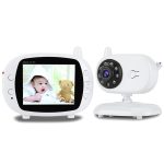 BM-850 3,5-Zoll-LCD-2,4-GHz-Funküberwachungskamera-Babyphone mit 8-IR-LED-Nachtsicht, Zwei-Wege-Sprachgespräch, BM-850