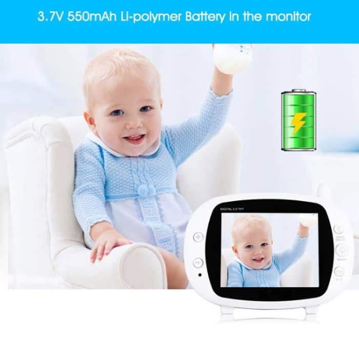 BM-850 3,5-Zoll-LCD-2,4-GHz-Funküberwachungskamera-Babyphone mit 8-IR-LED-Nachtsicht, Zwei-Wege-Sprachgespräch, BM-850 – Bild 11