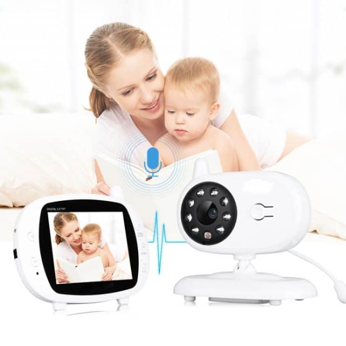 BM-850 3,5-Zoll-LCD-2,4-GHz-Funküberwachungskamera-Babyphone mit 8-IR-LED-Nachtsicht, Zwei-Wege-Sprachgespräch, BM-850 – Bild 7