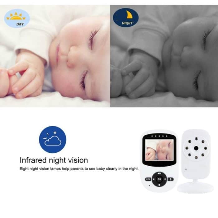 BM-SM24 2,4-Zoll-LCD-2,4-GHz-Funküberwachungskamera-Babyphone mit 8-IR-LED-Nachtsicht, Zwei-Wege-Sprachgespräch, BM-SM24 – Bild 10