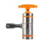 Manuelle Nudelmaschine mit 5 Formen für den Haushalt, kleine Edelstahl-Pressform, 5 Molds – Bild 3