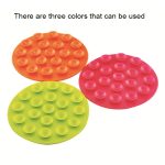10 PCS Baby Doppelseitiges TPR Anti-Rutsch-Pad Starkes Saug-Tischset, Größe: 10,5 * 10,5 * 1,3 cm Zufällige Farbabgabe – Bild 5