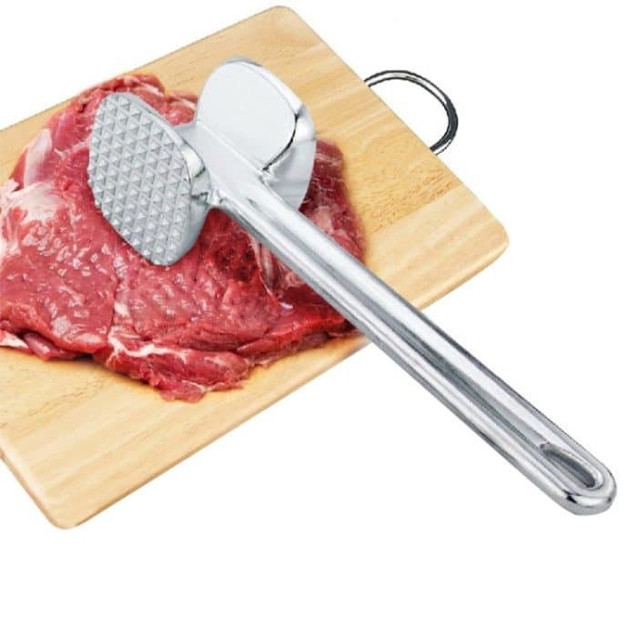 2 PCS Aluminiumlegierung Loose Tenderizers Fleischhammer Steak Schweinefleisch Küchengeräte, mittlere Größe: 5,0 x 22,5 cm – Bild 1