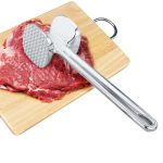 Lose Zartmacher aus Aluminiumlegierung Fleischhammer Steak Schweinefleisch Küchengeräte, große Größe: 6,5 x 25,0 cm
