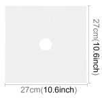 Gasofenoberfläche, ultradünnes Fasermaterial, Herdschutz-Reinigungspad, Größe: 27 x 27 cm, 0,12 mm (Silber) – Bild 2