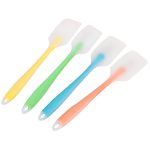 5 PCS Backwerkzeug Translucent Integrated High Temperature Resistance Creme Silikonschaber Kuchen Spatel, zufällige Farbabgabe – Bild 3