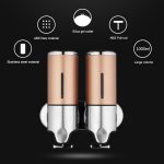 Doppelter Hotel-Dusche-Handspender, Wandmontage, Waschflüssigkeit, Shampoo, Seife, Flasche, Fassungsvermögen: 1000 ml, 1000ml/Black, 1000ml/Gold, 1000ml/Transparent, 1000ml/White, 1000ml/Dark Red, 1000ml/Green, 1000ml/Blue, 1000ml/Purple, 1000ml/Red... – Bild 7