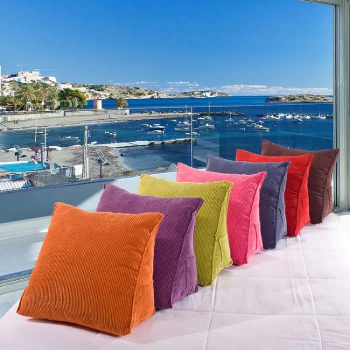 Dreidimensionales dreieckiges Keil-Tatami-Kissen, Bettrückenlehne, Taillenstützkissen mit Innenkissen, Größe: 40 cm x 36 cm – Bild 2