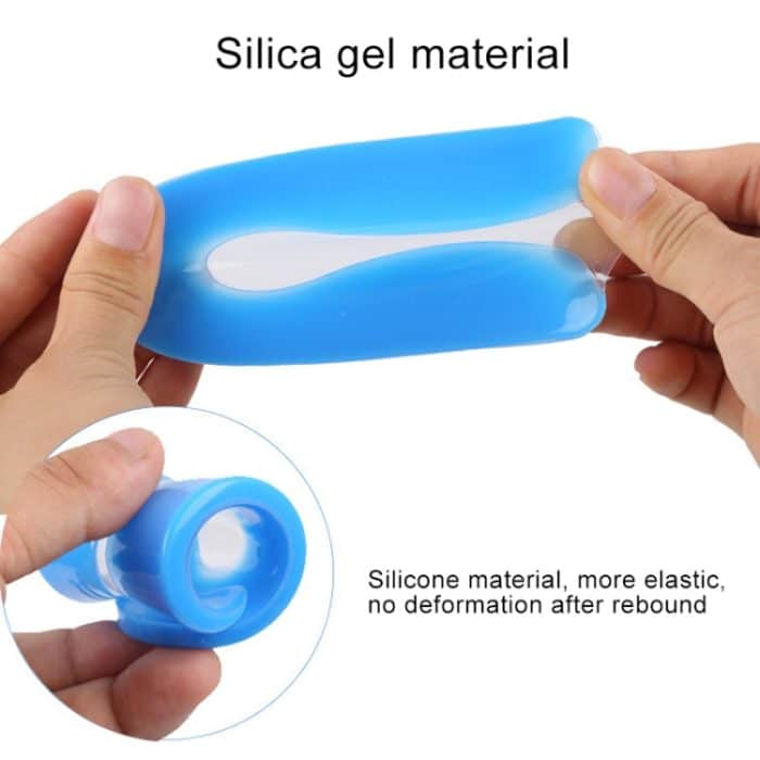 5 Paar U-förmiges Fersenpolster Weiche und bequeme Einlegesohle aus Silikonkissen mit Stoßdämpfung, Größe: M (35-39 Yards) – Bild 4