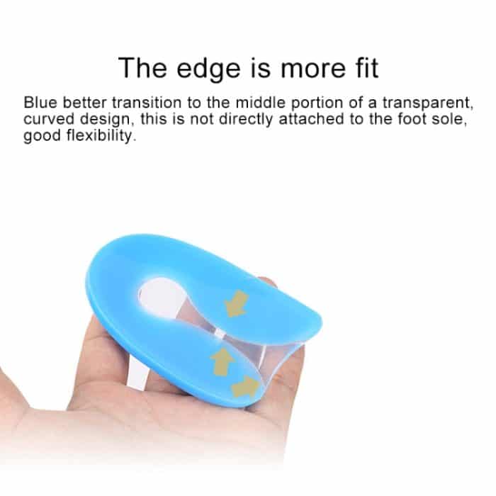 5 Paar U-förmiges Fersenpolster Weiche und bequeme Einlegesohle aus Silikonkissen mit Stoßdämpfung, Größe: L (40-45 Yards) – Bild 5