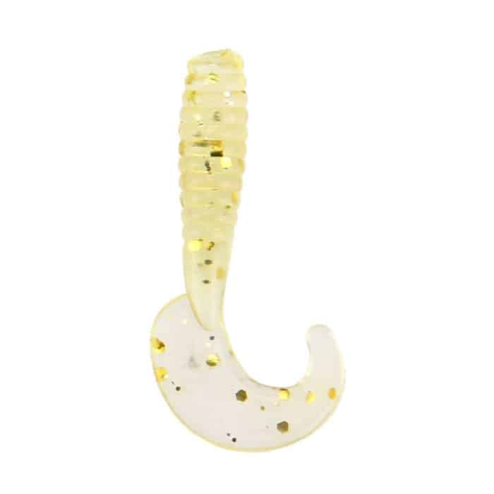 100 PCS Pailletten Long Tail Maden Form Angelköder Künstlicher Angelköder, Länge: 3,5 cm – Bild 2