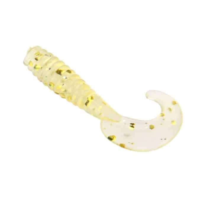 100 PCS Pailletten Long Tail Maden Form Angelköder Künstlicher Angelköder, Länge: 3,5 cm – Bild 3
